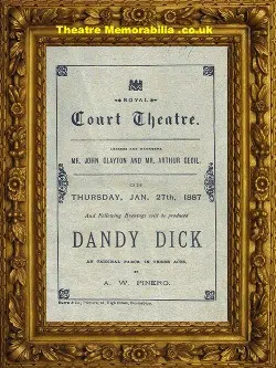 London Royal Court Theatre – Dandy Dick – 1887