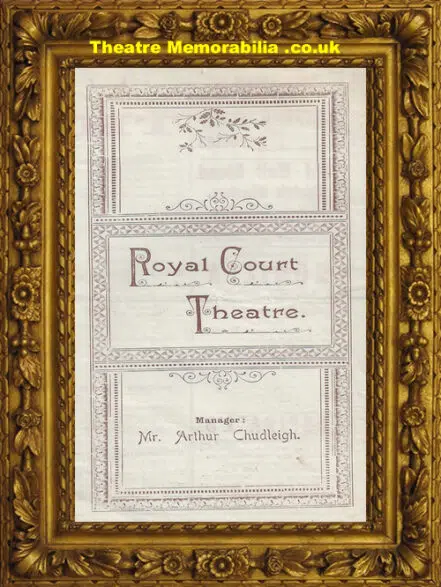 London Royal Court Theatre – The Rivals – 1885