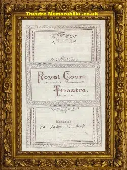 London Royal Court Theatre – The Rivals – 1885