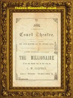 London Royal Court Theatre – The Millionaire – 1883