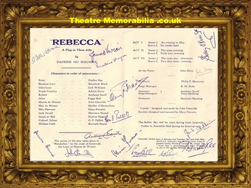 London Royal Empire - Rebecca - 1949 - Multi Signed