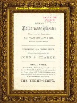 London Royal Holborn Theatre – The Thumb Screw – 1874