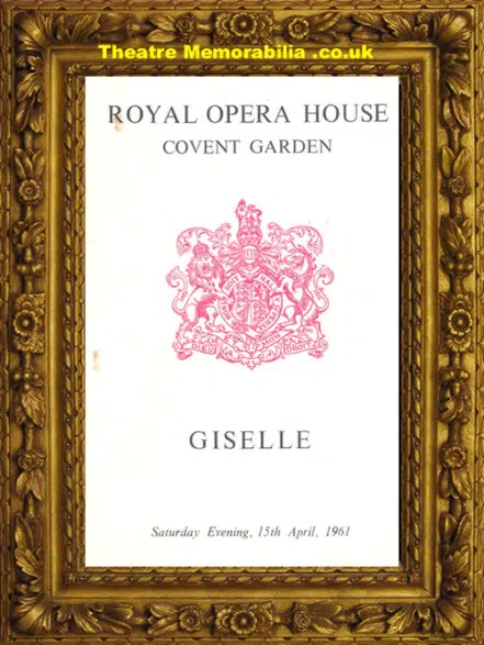 London Royal Opera House Covent Garden – Giselle – 1961