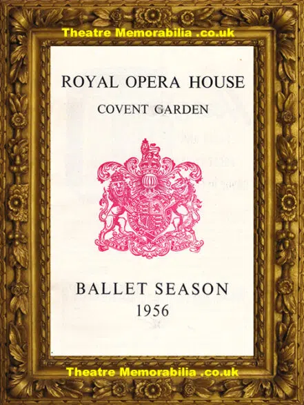 London Royal Opera House – Sadler’s Wells Ballet – 1956 Fonteyn
