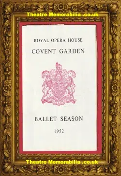 London Royal Opera House – Sadler’s Wells Ballet – 1952 Fonteyn