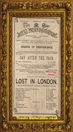London Royal Princess Theatre – Lost In London – 1877