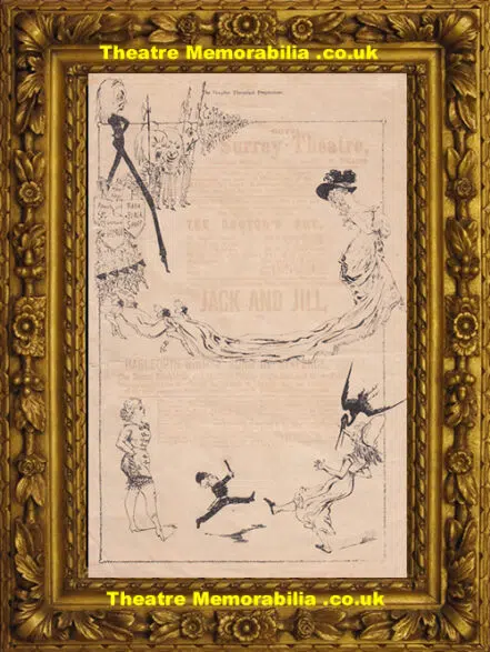 London Royal Surrey Theatre – Jack and Jill – 1877