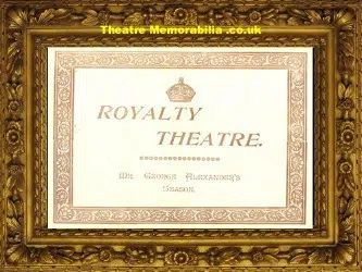 London Royalty Theatre – His Little Dodge – 1896