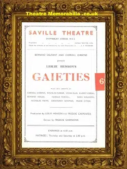 London Saville Theatre – Gaieties – 1940’s