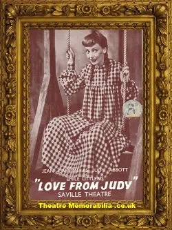 London Saville Theatre – Love From Judy – 1952 – June Whitfield