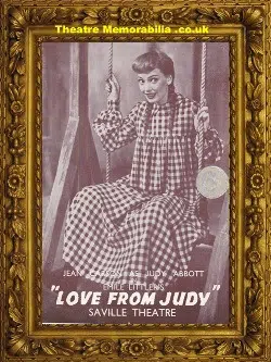 London Saville Theatre – Love From Judy – 1952 – Jean Carson