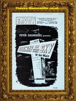 London Savoy Theatre – Subway In The Sky – 1957