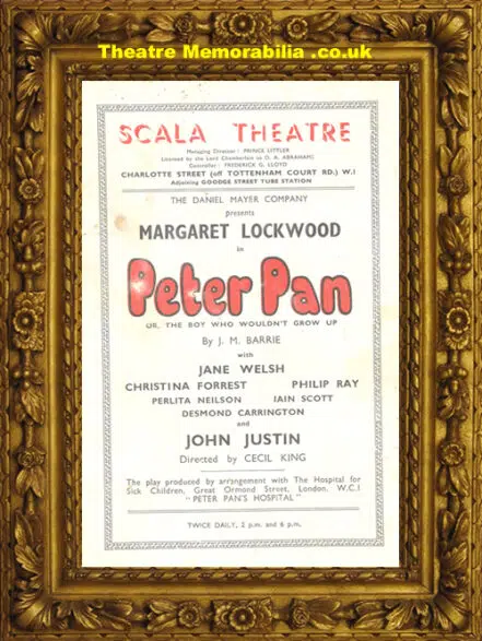 London Scala Theatre – Peter Pan – 1949