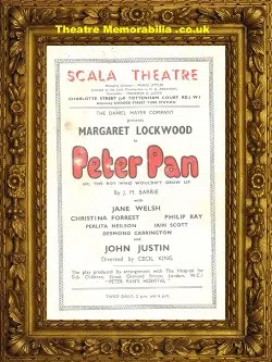 London Scala Theatre – Peter Pan – 1949