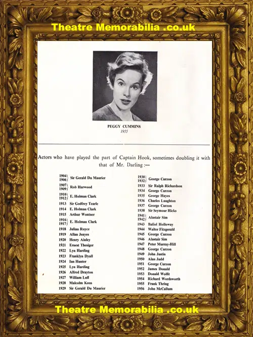 London Scala Theatre - Peter Pan - 1957 - Plus Extras