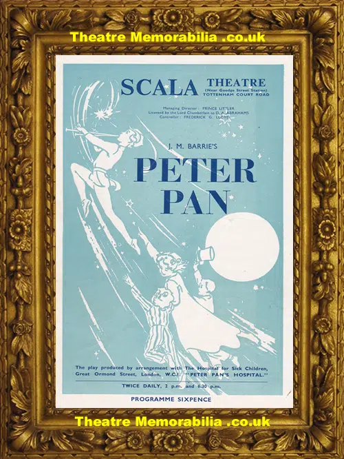 London Scala Theatre - Peter Pan - 1957 - Plus Extras