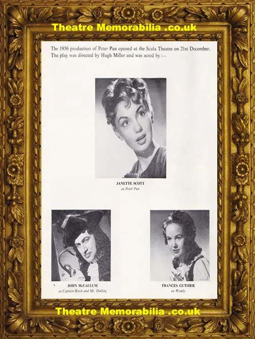 London Scala Theatre - Peter Pan - 1957 - Plus Extras
