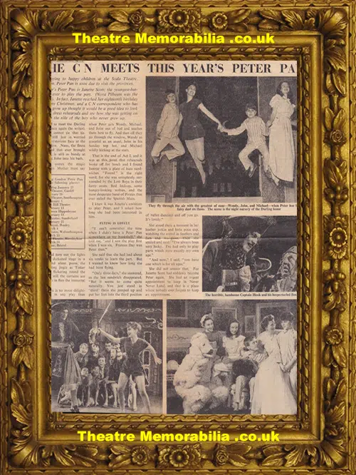 London Scala Theatre - Peter Pan - 1957 - Plus Extras