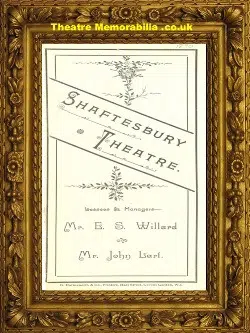 London Shaftesbury Theatre – Judah – 1890