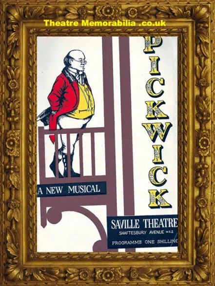 London Shaftesbury Theatre – Pickwick – 1960’s – Harry Secombe