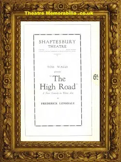 London Shaftesbury Theatre – The High Road – 1940’s