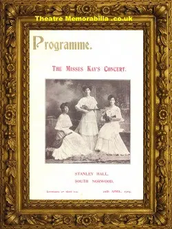 London South Norwood Stanley Hall Concert Programme 1904