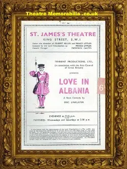 London St James Theatre - Love In Albania - 1949 Peter Ustinov