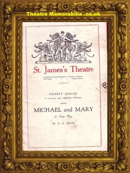 London St James Theatre – Michael And Mary – 1940’s