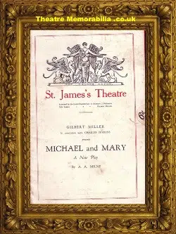 London St James Theatre - Michael And Mary - 1940's