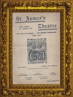 London St James’s Theatre – The Basker – 1919