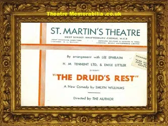 London St Martin Theatre - The Druid's Rest 1945 Richard Burton