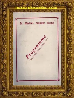London St Martin’s Dramatic Society – Admirable Crichton C 1931