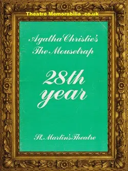 London St Martins Theatre – Mousetrap – 1979 – Agatha Christie