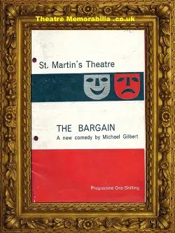 London St Martin’s Theatre – The Bargin – 1961 Alister Sim