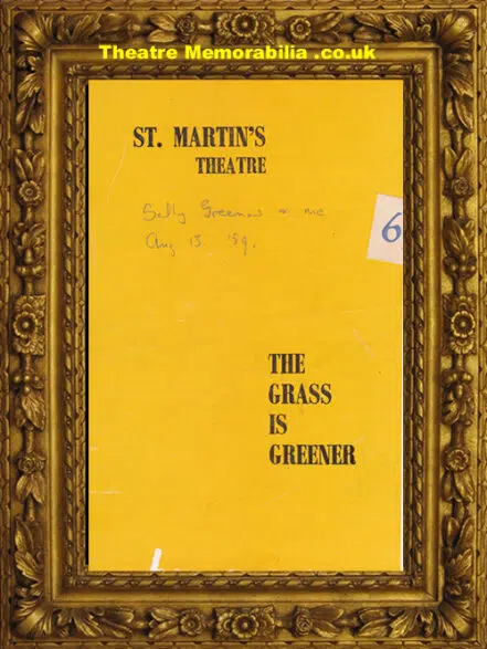 London St Martins Theatre – The Grass Is Greener – 1959