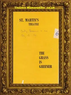 London St Martins Theatre – The Grass Is Greener – 1959
