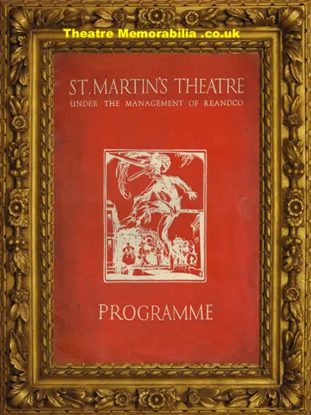 London St Martin’s Theatre – The Wind And The Rain – 1934
