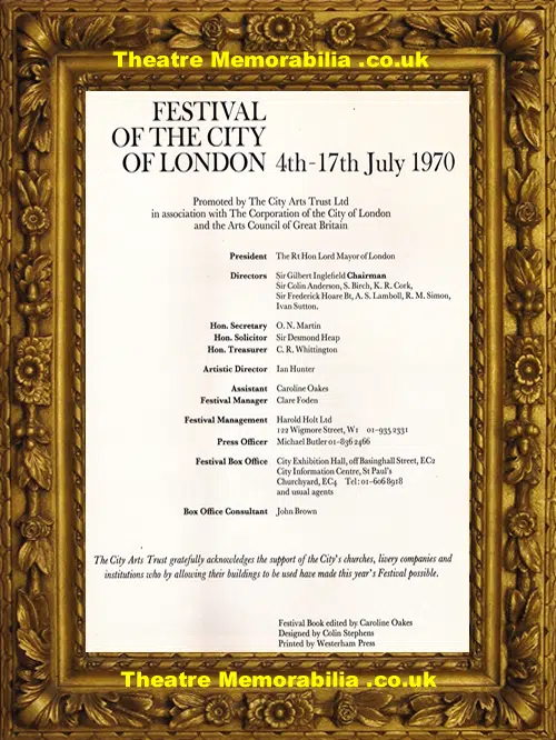 London St Paul's Cathedral - Festival City Concert - 1970 - PLUS