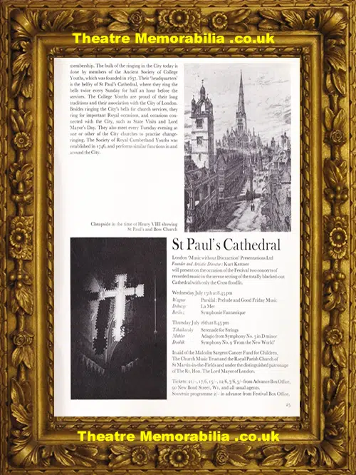 London St Paul's Cathedral - Festival City Concert - 1970 - PLUS