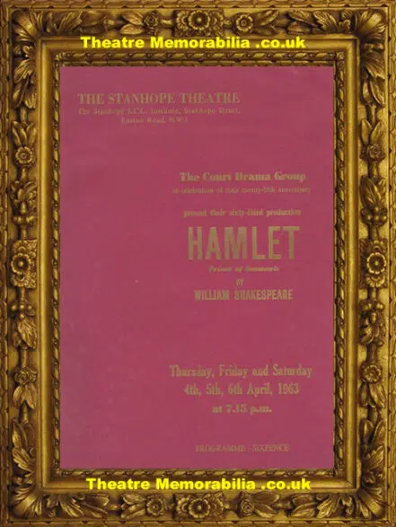 London Stanhope Theatre – Hamlet – 1963