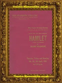 London Stanhope Theatre – Hamlet – 1963