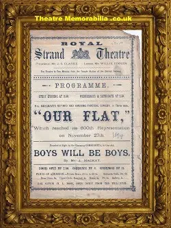 London Strand Theatre – Boys Will Be Boys – 1894