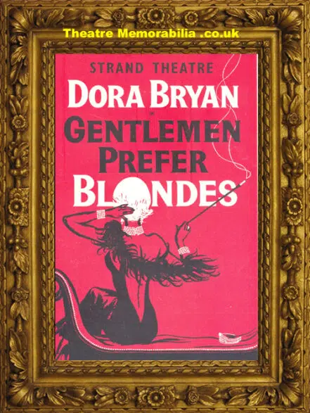 London Strand Theatre – Gentlemen Prefer Blondes 1962 Dora Bryan