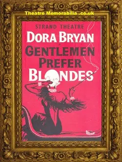 London Strand Theatre – Gentlemen Prefer Blondes 1962 Dora Bryan