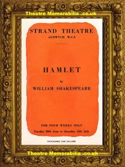 London Strand Theatre – Hamlet – 1961