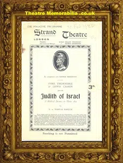 London Strand Theatre – Judith Of Israel – 1928