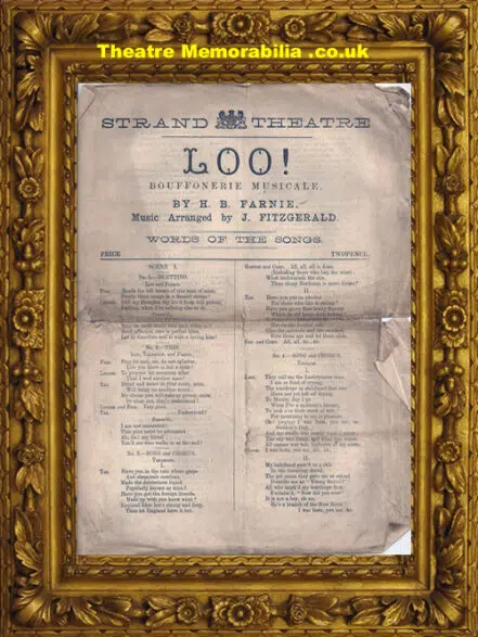 London Strand Theatre – LOO – c 1875
