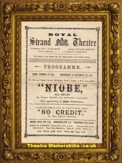 London Strand Theatre – No Credit + Niobe – 1893