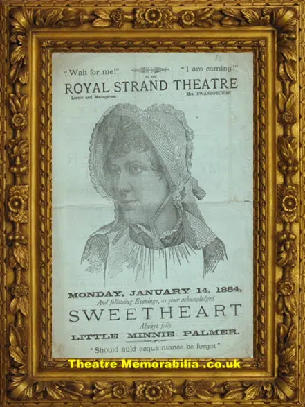 London Strand Theatre – Sweetheart – 1884