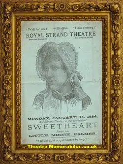 London Strand Theatre – Sweetheart – 1884
